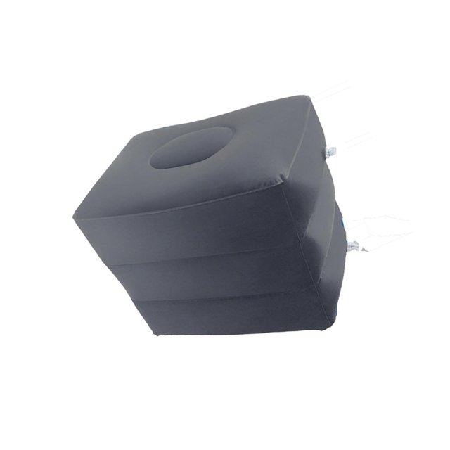 fastboy Portable Inflatable Foot Rest 3 Layers Foot Stool Foot Rest Pillow for Relaxing Journeys Deep Gray 40 x 30 x 43cm 1Set