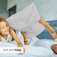 thumbnail image 7 of CGK Linens Ultra Soft & Comfy Pillowcases Set of 2 - Queen / Standard Size Hotel Quality Breathable 2-Piece Pillow Covers, Light Grey, 7 of 7