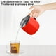 thumbnail image 5 of Aparatos de cocina, Accesorios de cocina, Utensilios de cocina, Utensilios de cocina, Taza de media luna de acero inoxidable 304, Taza de alto valor, Taza separadora de escoria, Taza de té, Taza de ac, 5 of 8