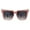 Dark Pink, variant on Womens Ditsy Flower Print Oversize Bat Cat Eye Chic Sunglasses Peach Smoke