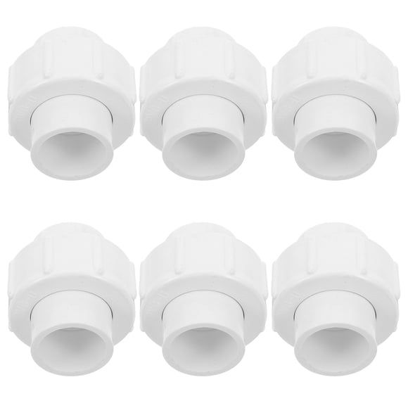 KAKOWELY pipe fittings 6Pcs Pipe Connector Coupling Pipe Fitting Water Fitting Connector Garden PVC Pipe Adapter Accessories2.05"X1.97"X1.97"