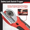 thumbnail image 4 of Stalwart 4V Cordless Electric Scissors - Rotary Cardboard Cutter, Red, 4 of 7