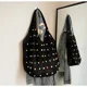 thumbnail image 3 of Bolso de hombro informal con cuentas tejidas de gran venta para mujer 2024, nuevo bolso de mano de gran capacidad, moderno y versátil, bolso de compras, 3 of 5