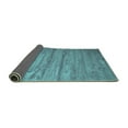 thumbnail image 2 of Ahgly Company Indoor Square Abstract Turquoise Blue Contemporary Area Rugs, 7' Square, 2 of 4