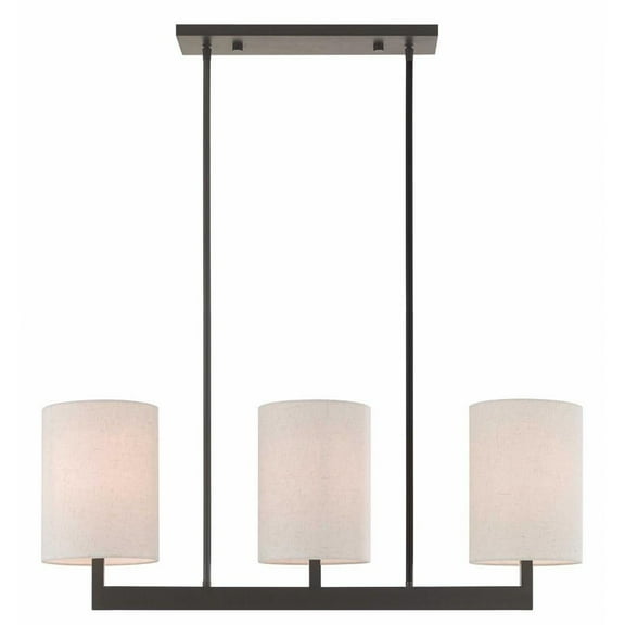 Modern Contemporary Three Light Chandelier-Bronze Finish Bailey Street Home 218-Bel-2513272