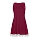 thumbnail image 4 of mfyjkho Vestidos para mujer, Vestido mini liso sin mangas con cuello redondo informal de verano para mujer Vestidos maxi para mujer xxl, 4 of 4