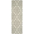 thumbnail image 4 of SAFAVIEH Micro-Loop Linton Damask Trellis Wool Area Rug, Light Grey, 5' x 8', 4 of 8
