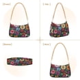thumbnail image 7 of FORMRS Womens Shoulder Bag with Chain Strap Clutch Purse Cute Tote Handbag, Vibrant Flowers Pattern, 7 of 7