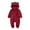 Wine, variant on Ltctricy Fleece Baby Hooded Romper Unisex Toddler Fuzzy Warm Cute Snowsuit Comfy Long Sleeve Zip up Jumpsuit