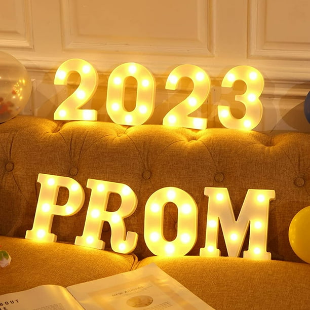 PROM 2023 LED Marquee Letter Lights, Sign Light Up Marquee Numbers