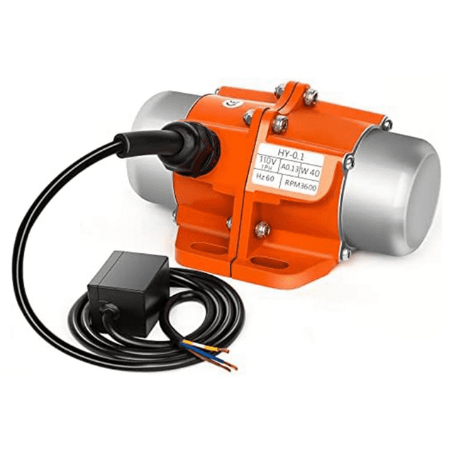 40W Concrete Vibrator Vibration Motor, 110V 3600Rpm Waterproof Vibrating Motor Vibrating Single Phase for Shaker Table