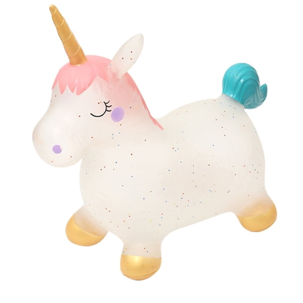 Juguete De Unicornio Para Bebé, Juguete De Unicornio Inflable, Caballo De Juguete Para Saltar Encantador, Juguetes De Animales Con Una Bomba De Aire Para Niños Pequeños Yuarrent FN002291-00