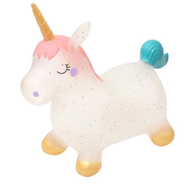 Juguete De Unicornio Para Bebé, Juguete De Unicornio Inflable, Caballo De Juguete Para Saltar Encantador, Juguetes De Animales Con Una Bomba De Aire Para Niños Pequeños Yuarrent FN002291-00