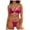 A19-Hot Pink, variant on Women High Waisted Bikini Sets Two Piece Swimsuit Tummy Control Textured Bathing Suits, Tie Knot Swimwear Gibobby(XS,White)