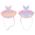 thumbnail image 4 of 2 piezas de cumpleaños Gat de fiesta Mermaid con forma de sirena, 4 of 5