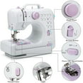 thumbnail image 5 of iMeshbean Sewing Machine Portable Electric Crafting Mending Machine Double Thread, Double Speed, 12 Built-In Stitches, 5 of 21