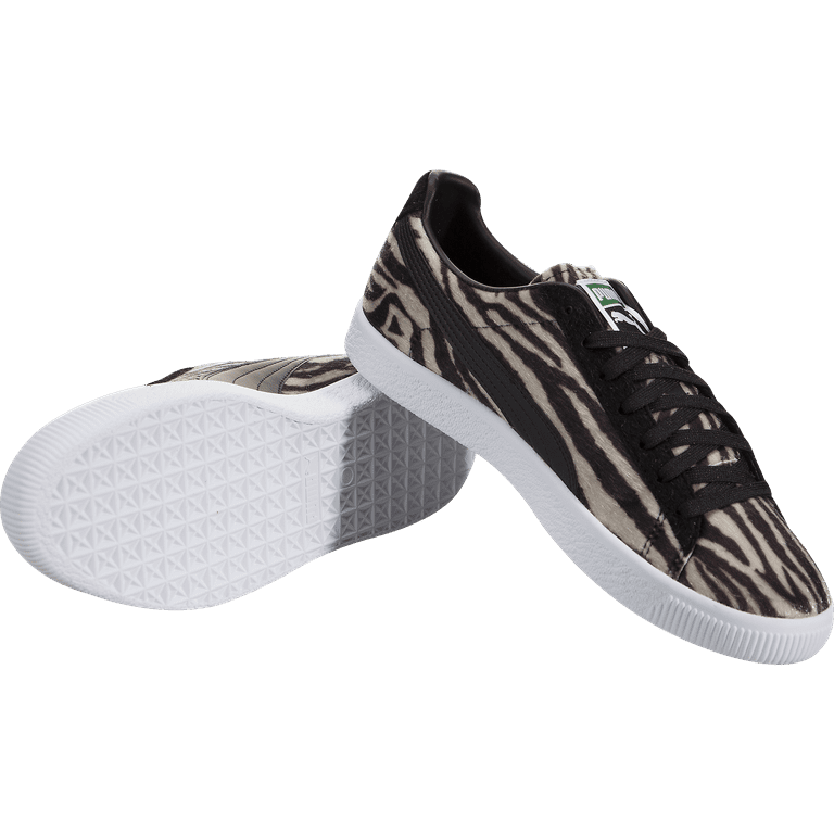 Puma clyde suits zebra top