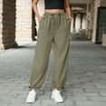 Cargo Pants Women Wide Leg Parachute Sweatpant High Waisted Flowy Baggy