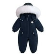 thumbnail image 3 of MEZZALL Boys Winter Snowsuit Bodysuit Outdoor Ski Wear Thermal Insulated Jumpsuit Toddler Baby Soft Warm Romper Trendy Long Sleeve O-Neck Spring Child One-Pieces, 3 of 3