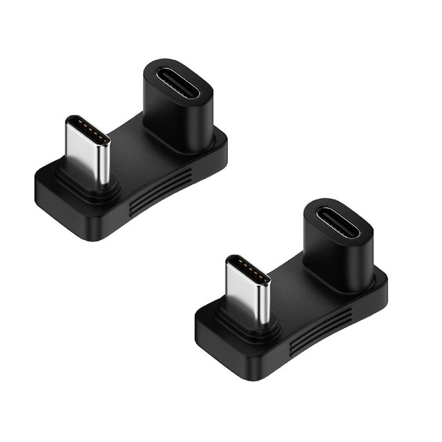 Adaptador USB 3.2 Tipo C macho a hembra 1 a 2 100 W OTG 10 Gbps Yashi Negro