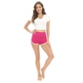 thumbnail image 7 of Baywell 2 Pack Women's High Waisted Workout Booty Shorts Yoga Sports Shorts Plus Size Workout Gym Athletic Shorts Stretch Cheerleader Running Dance Volleyball Shorts Summer Sleeping Shorts, S-4XL, 7 of 7