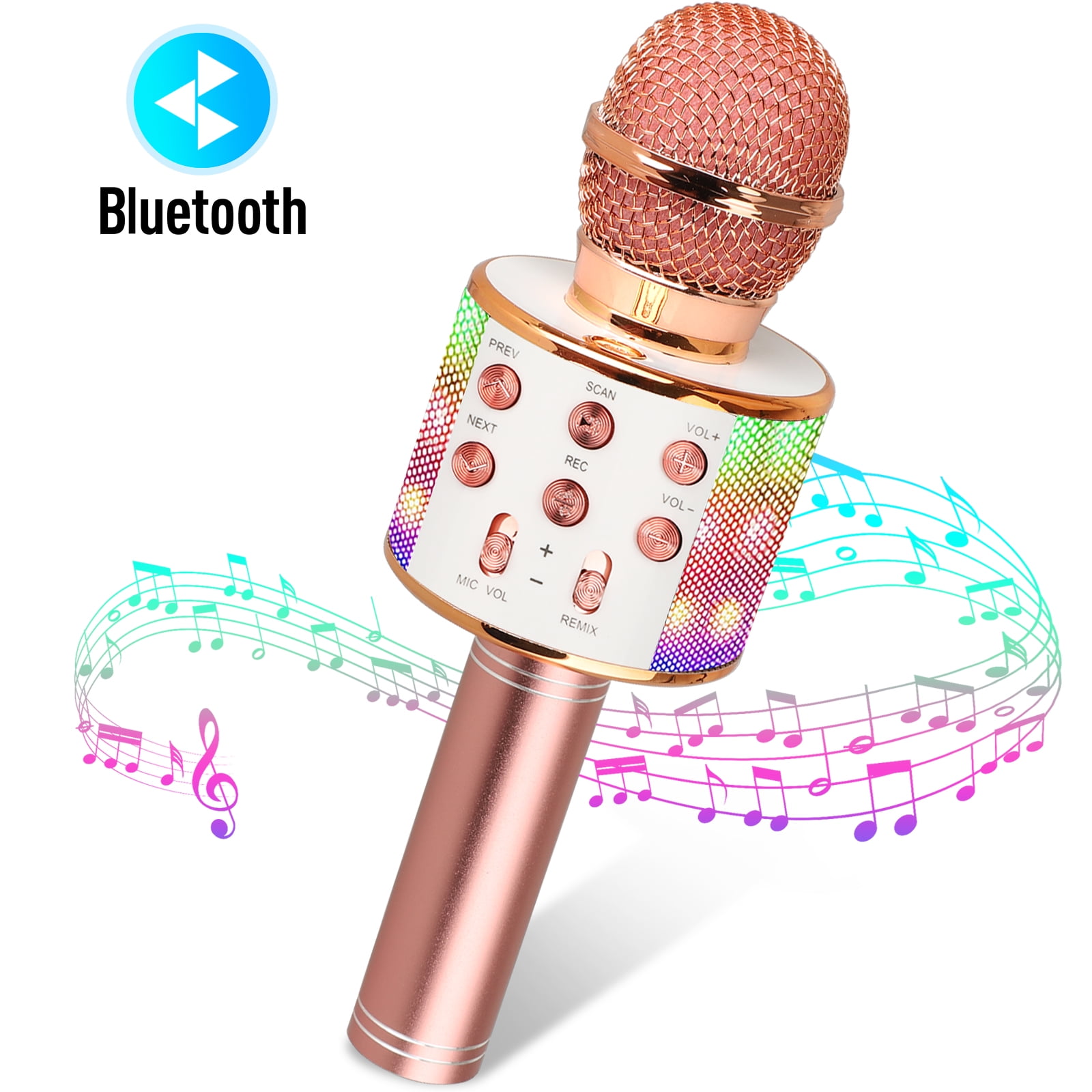 EEEkit Wireless Bluetooth Portable Karaoke Microphone, Handheld Speaker Machine for Home Birthday Party, Gifts Toys Kids, Girls, Boys and Adults