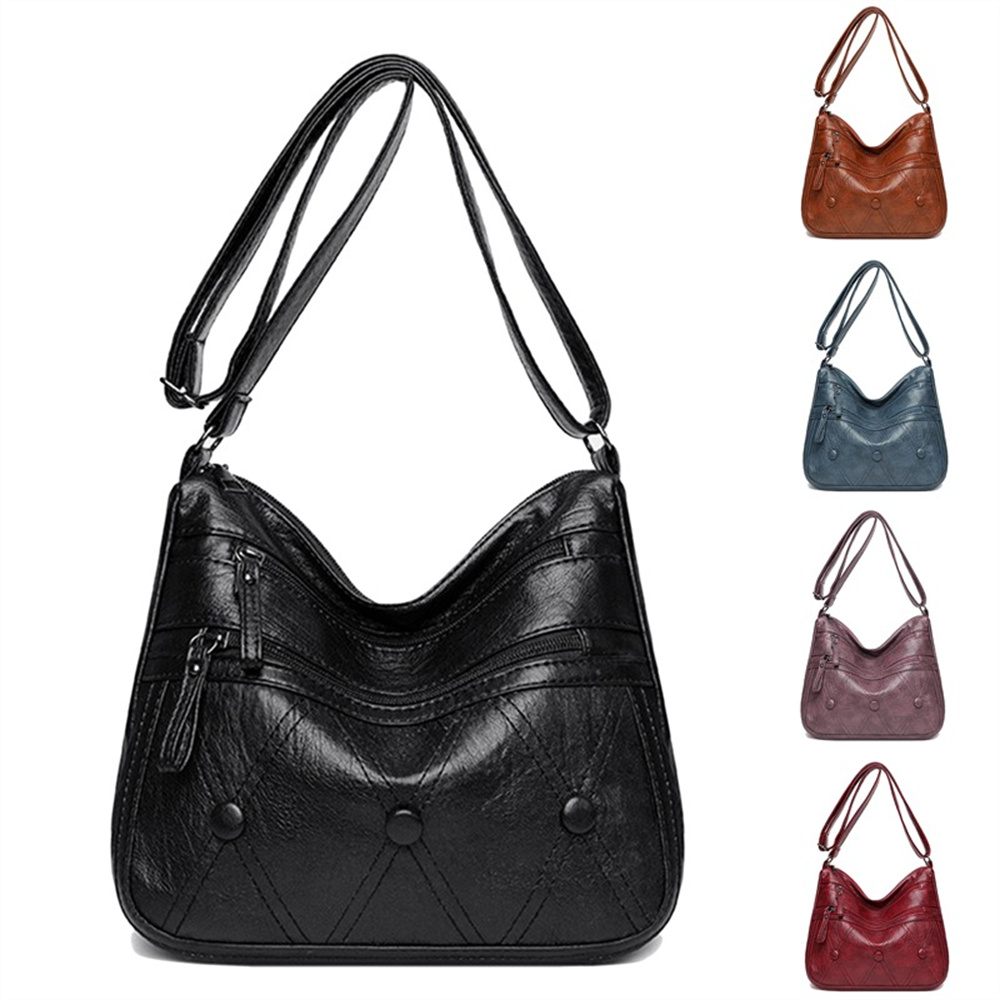 Crossbody Bag for Women Fashion Soft PU Handbags with Multi Pockets