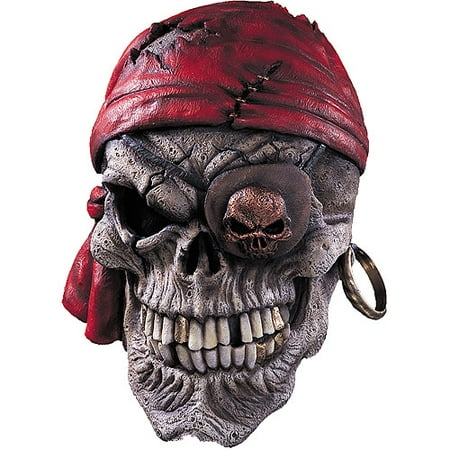 Skull Pirate Mask Adult Halloween Accessory