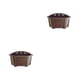 thumbnail image 3 of Toystoory Maceta resistente y duradera, soporte de flores esencial para el hogar y el jardín autoabsorbente, maceta para colgar en la pared, café oscuro 2piezas, 3 of 6