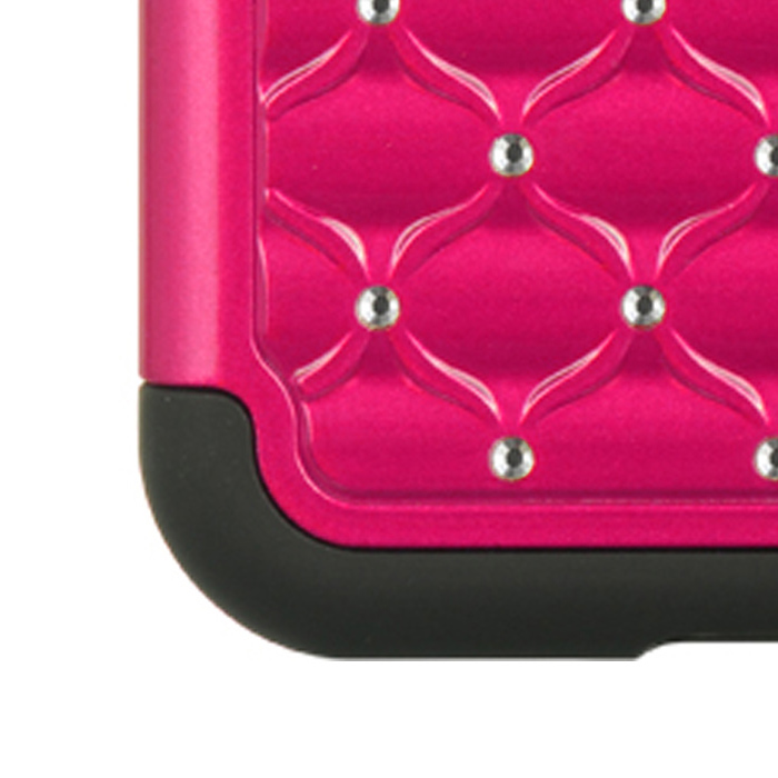 Faux Diamond Bling Silicone Skin Hard Snap Back Cover iPhone 6 iPhone 6s