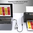 thumbnail image 4 of USB To USB 2.0 Triple USB Port HUB OTG Adapter Cable Data Charging Convertor USB Extension Splitter, 4 of 5