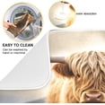 thumbnail image 2 of FREEAMG Highland Cow Dish Drying Mat for Kitchen Counter, Ultra Absorbent Reversible Microfiber Dishes Drying Rack Pad Heat-resistant Mats 16x18in, 2 of 7