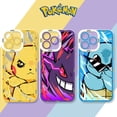 thumbnail image 2 of Funda de lujo de Pokémon para iPhone 14 Pro Max 13 12 Mini 11 ProMax XR XS X 8 7 6 6S Plus SE 2020, protector de lente de silicona suave Fivean unisex, 2 of 2