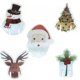 thumbnail image 5 of Tarjeta de copa de Navidad de 10/20/30 piezas, sombrero de Papá Noel, decoración de copa de vino, adornos de Navidad, regalo de Año Nuevo, decoraciones navideñas, 5 of 5