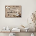 thumbnail image 5 of Kitchen Wall Art Decor Christian Coffee Wall Art Jesus Coffee Cross Wall Decor Rustic Kitchen Picture Inspirational Quotes Canvas Prints Framed Artwork For Home Dining Room Kitchen Cafe 12x16inch, 5 of 6