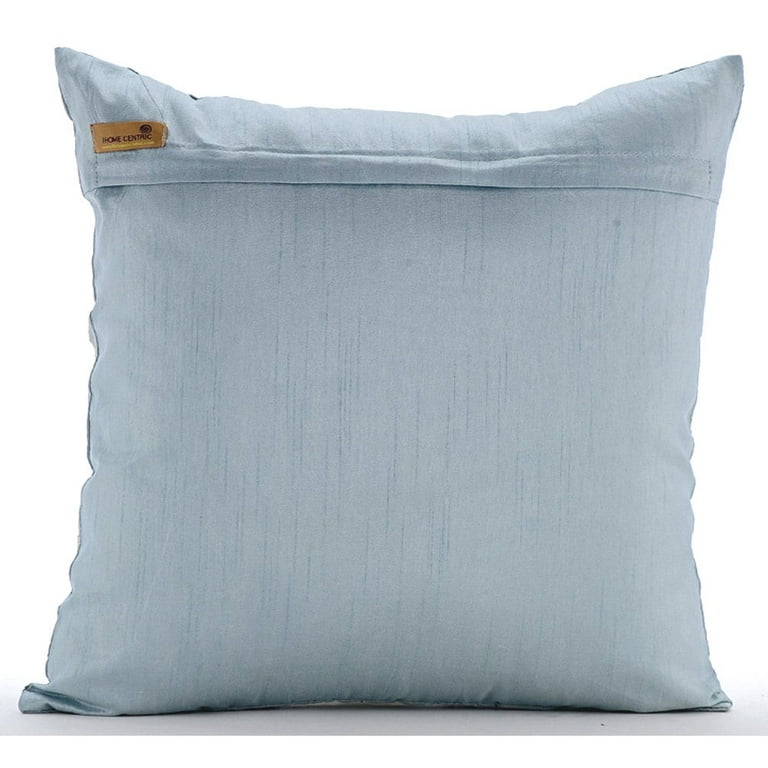 Blue 20x20 Square Laundered Linen Decorative Throw Pillow Cover + Reviews