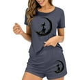 thumbnail image 2 of Women’s Witch Print Halloween Pajamas Set – Soft 2-Piece Lounge Set for Casual Wear (2025 Festive Essential), 2 of 7