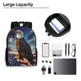 thumbnail image 6 of Gaeub Night Sky Bald Eagle Print Unisex Backpacks, College Bookbag,Daypack with Padded 15" Laptop Sleeve,for School, Work, and Travel, 6 of 8