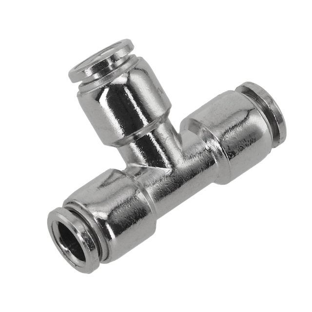 Zinc Alloy Pneumatic Quick Connector PE Tee T-type Compressed Air Pipe Joint
