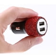 thumbnail image 3 of Martillo de diamante para coche, cargador USB doble, taladro, encendedor de cigarrillos para coche, cargador USB de diamante, 3 of 5