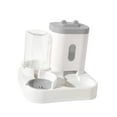 thumbnail image 3 of Bebedero automático para gatos Yinane Cuenco de alimentación y dispensador 2 en 1 Gris, 3 of 8
