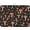 Botany Red, variant on Brown and Cream Chinoiserie Floral Dish Drying Mat 16x18 Inch | Polyester,Absorbent Microfiber,for Kitchen Coffee Dining Bar Decor