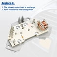 thumbnail image 4 of Fan Blower Motor Resistor Heater Replacement Fit for PEUGEOT 406 Coupe White Silver Tone, 4 of 6