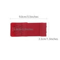 thumbnail image 2 of INSPIRE CHIC Women's 2 Pcs Stretchy Bra Extenders, 2x2/2x3/2x4 Hooks Elastic Back Bra Extension Strap Bra Band Red 2 Rows 2 Hooks, 2 of 2