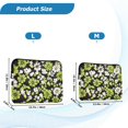 thumbnail image 4 of FORMRS 13-13.3 inch Laptop Sleeve Case Soft Carrying Quilted Computer Bag Cover, Green Flower Pattern, 4 of 7
