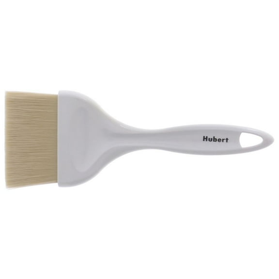 HUBERT® Pastry Brush with Boar Bristles and White Plastic Handle - 9"L x 3"W