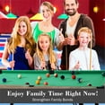 thumbnail image 4 of RayChee 54" Folding Pool Billiard Table, Portable Pool Game Table with 2 Cue Sticks, 16 Balls, Triangle, Chalk, Indoor Foldable Billiards Table for Kids Adults Family Game Room(Green), 4 of 7