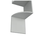 thumbnail image 7 of Rosset Corner Shelf, Modern Full-Wall Design with Multiple Shelving White + Kitchen + Wall Mounted + Modern + MDF + Engineered Wood, 7 of 7