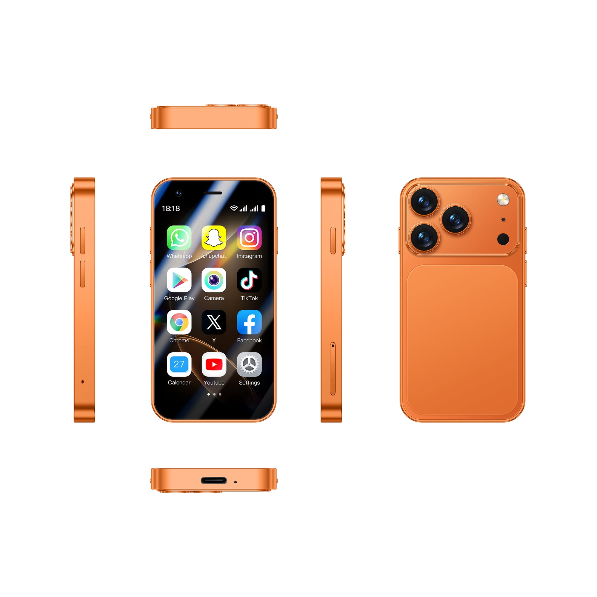 NANNEE A17 Mini Unlocked Smartphone, 3.0" HD Screen, Android 8.1, 2GB+16GB, 900mAh, Dual SIM Pocket Phone for Kids Students