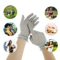 thumbnail image 4 of Unique Bargains 1 Pair Sunblock Mittens Leopard Sun Block Driving Gloves for Women Gray Blue, 4 of 5